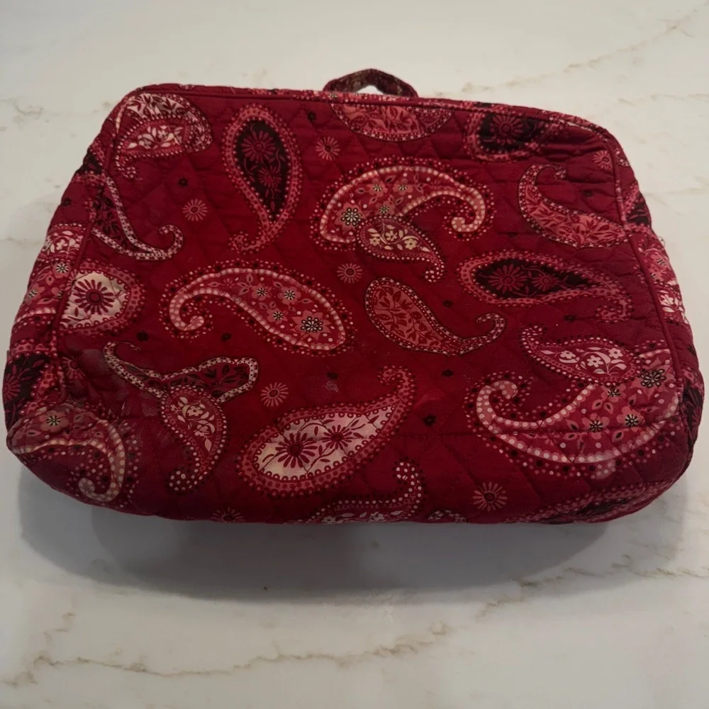 Vera Bradley Red Bandana Paisley Quilted Bag